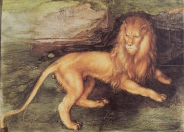 Lion Albrecht Durer Peinture à l'huile